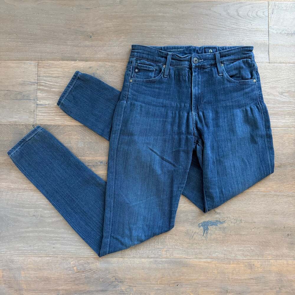 AG Farrah Skinny High Rise Jean Leggings 🤍 Dark Wash Stretch 🤍 Sz 27